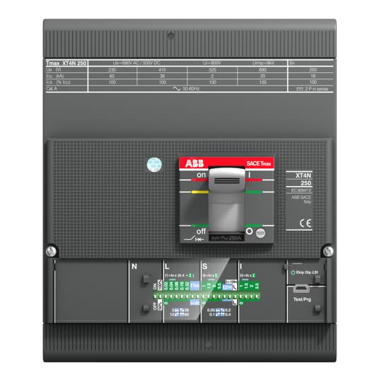XT4S 250, Ekip LS/I, In=250A (4p) Kompakt tip devre kesici